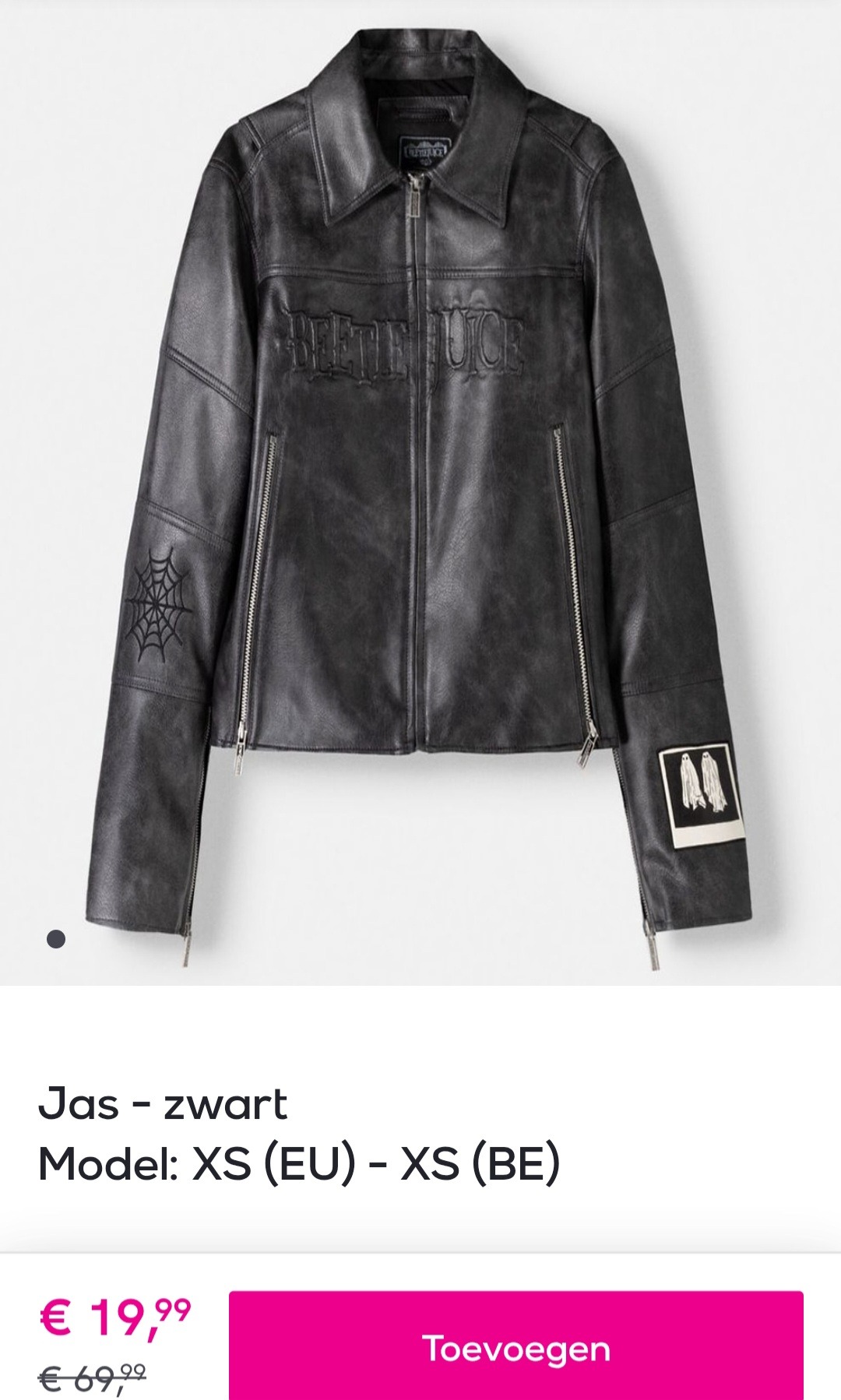 Bershka zwarte jas