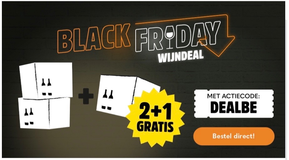 Wijnvoordeel 2 dozen +1 gratis