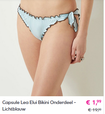 Tot 84% korting op Etam lingerie, nachtmode en badmode