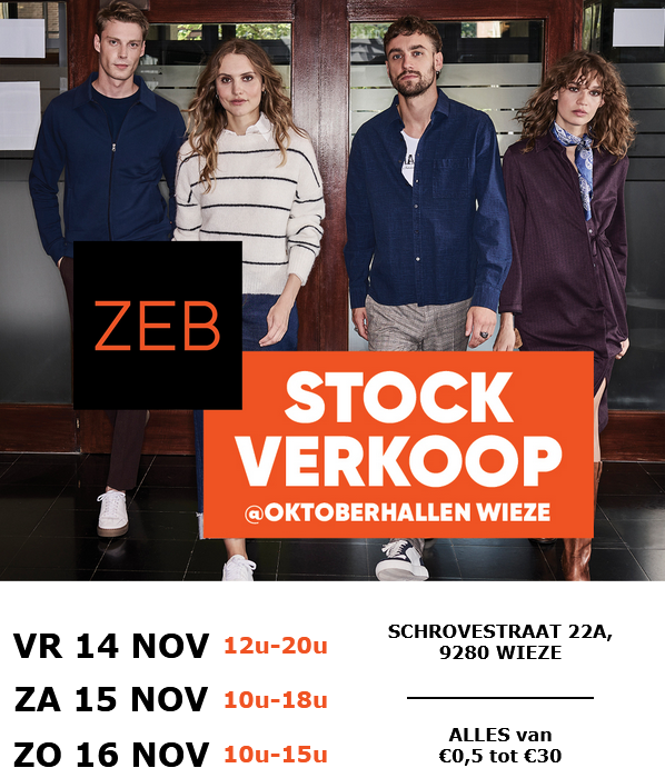 Stockverkoop ZEB alles vanaf 0.5 € te Wieze