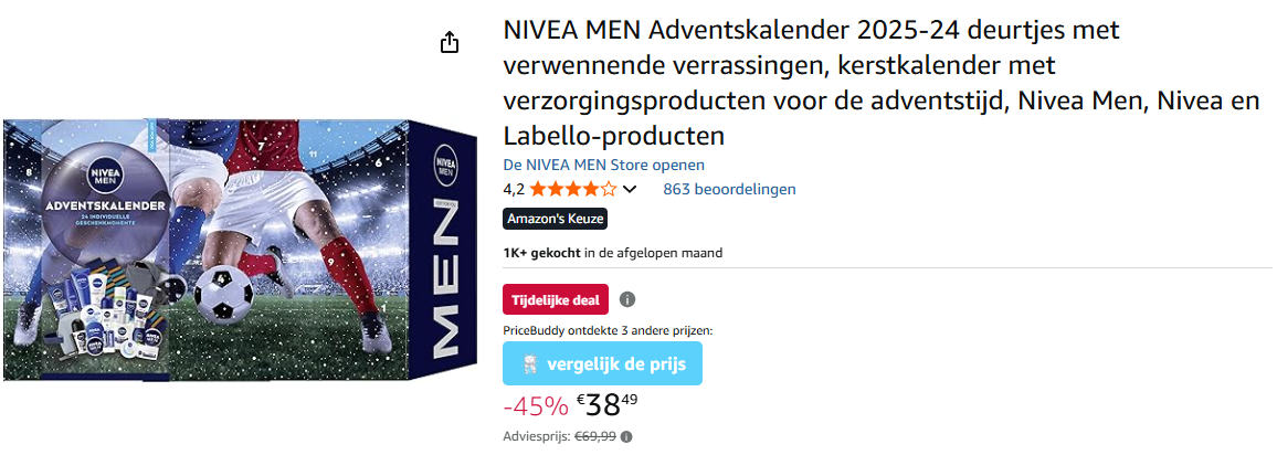NIVEA MEN Adventskalender 2025 -45%