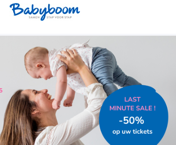 -50% Dagtickets of 3-dagen pass Babyboom beurs 👶🏻