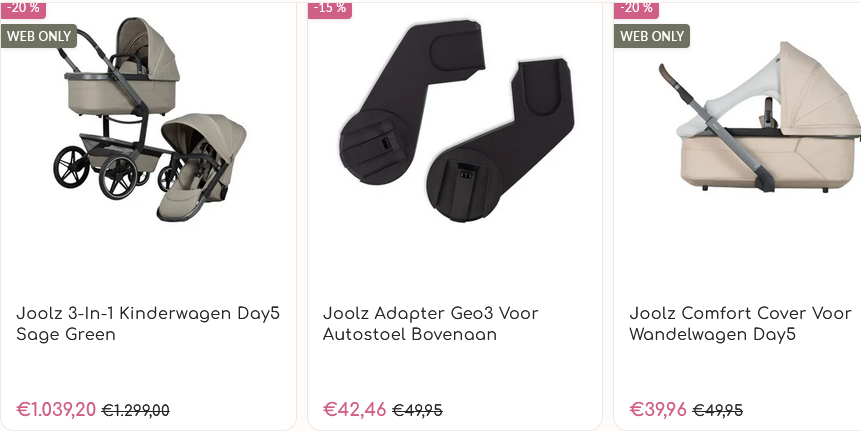 Tot -20% op Joolz bij Dreambaby