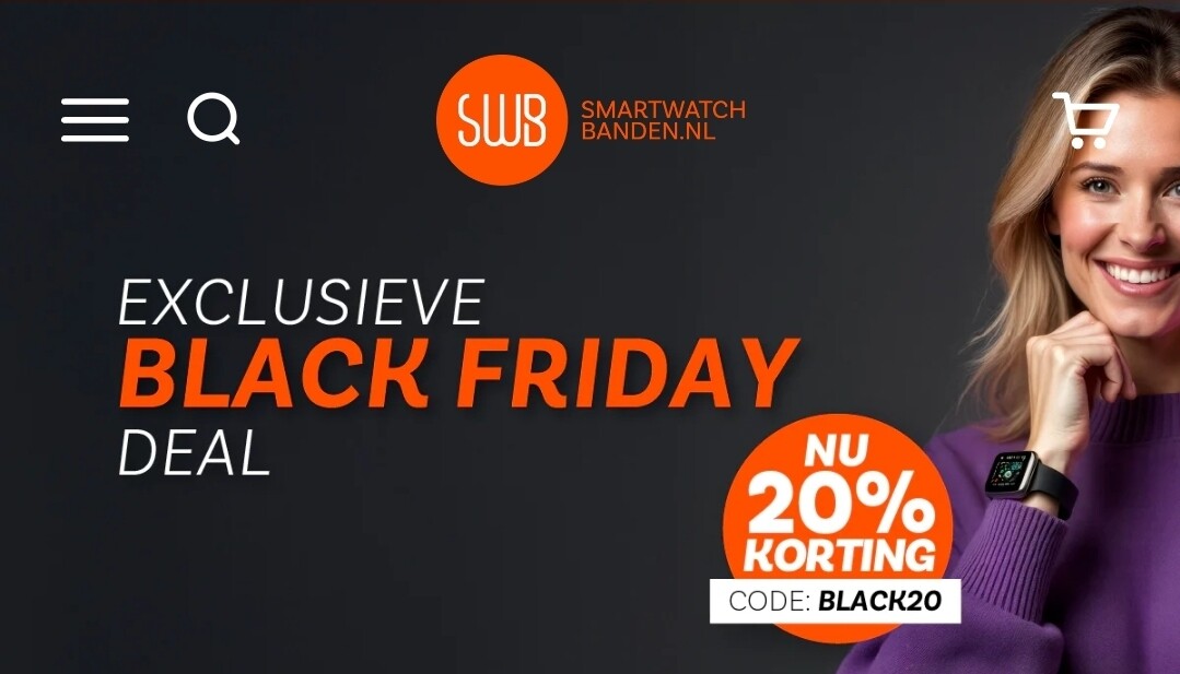 Smartwatchbanden.nl: 20% korting