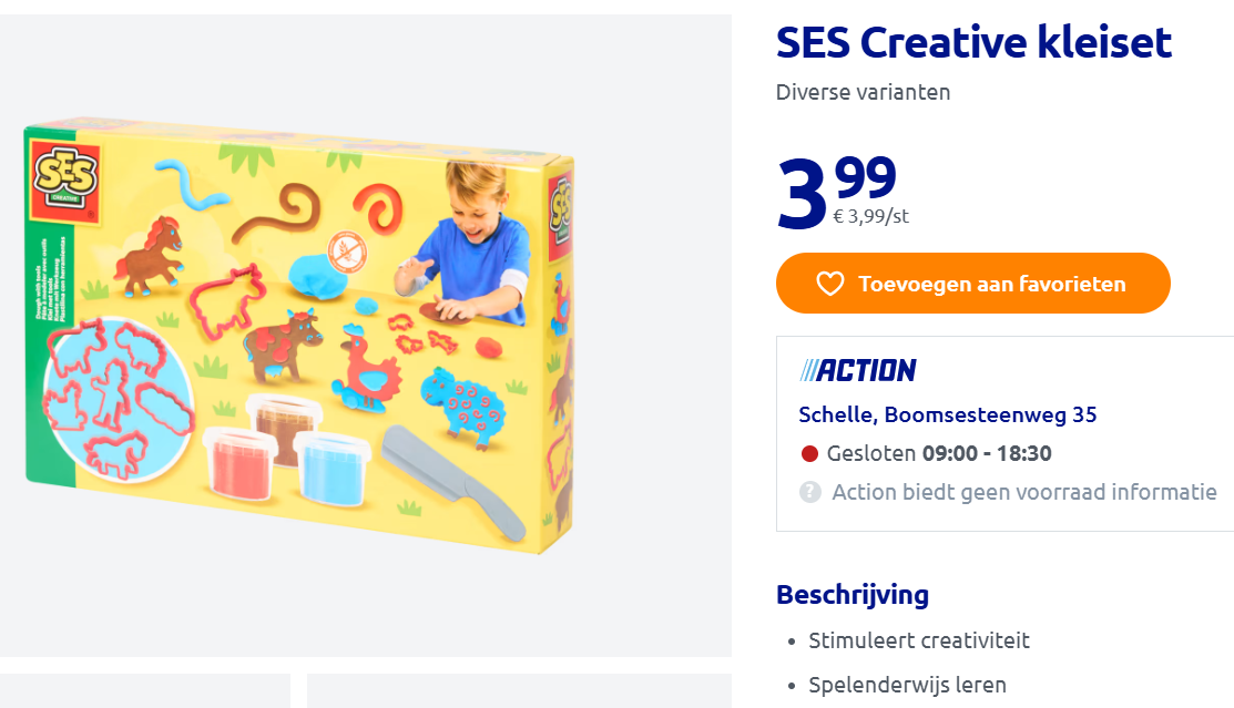 SES Creative kleisets goedkoop bij Action