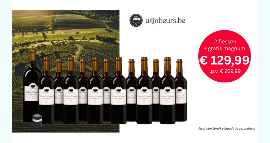 Wijnpakket met 51% korting voor Knack-lezers