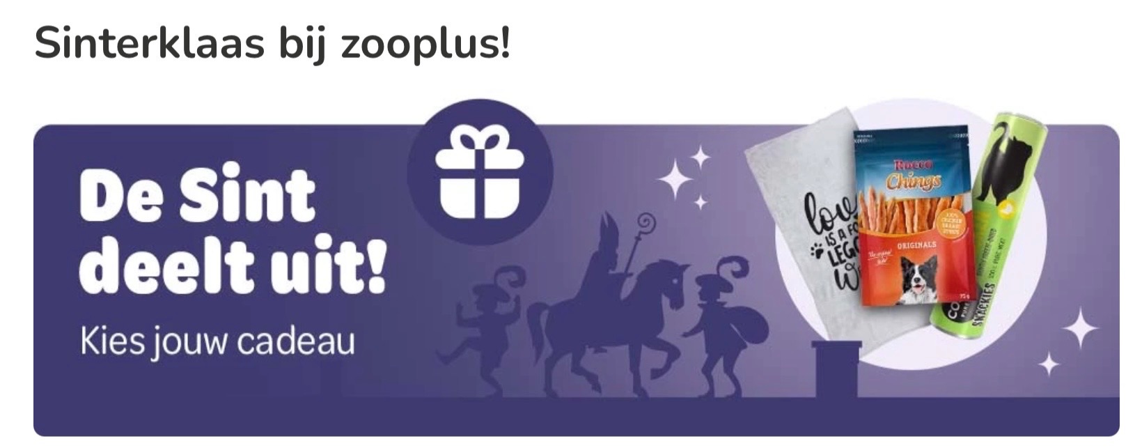 Sinterklaas bij zooplus