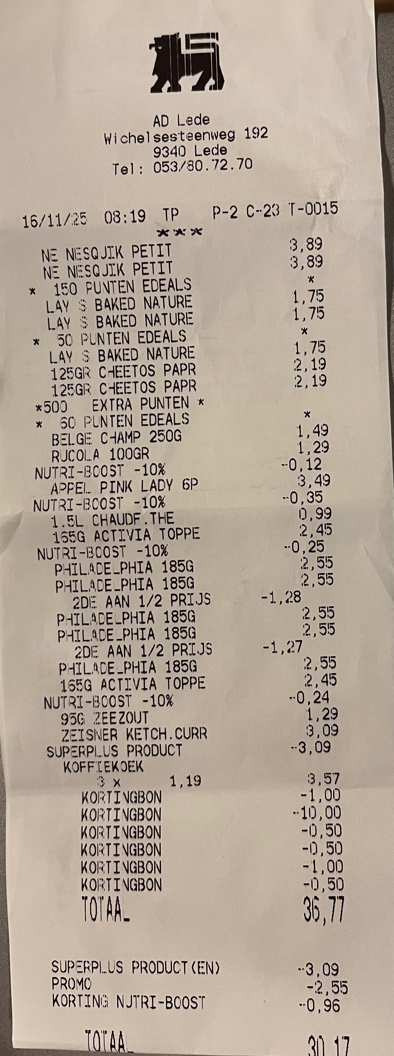 Delhaize koopjes o.a Philadelphia 5 voor 0,20€