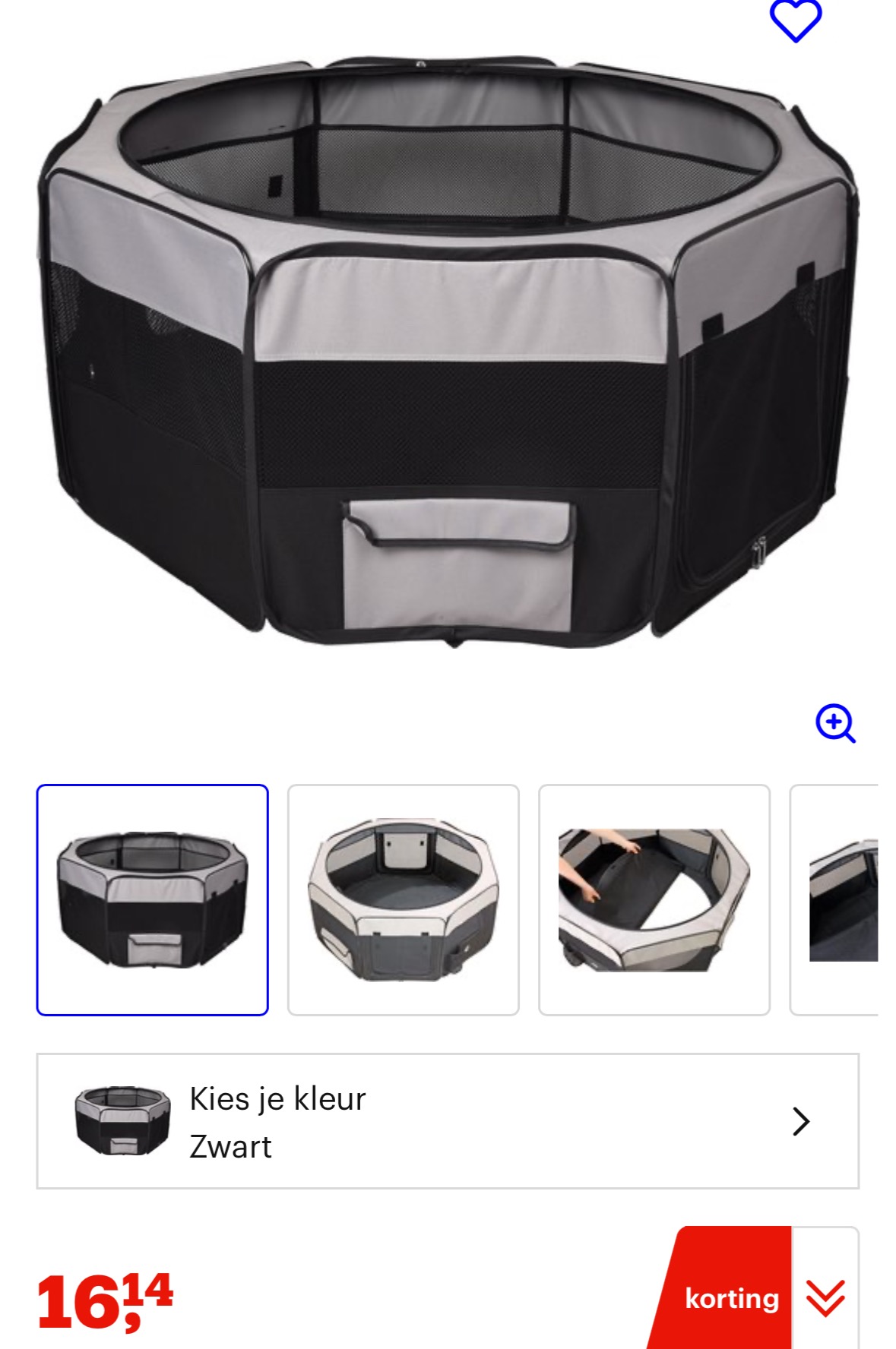 Opvouwbare puppy ren €16,14