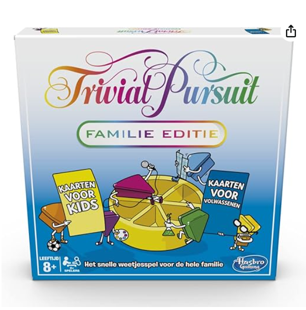 Hasbro Gaming Trivial Pursuit voor 20€ elders veel duurder, Engelse versie