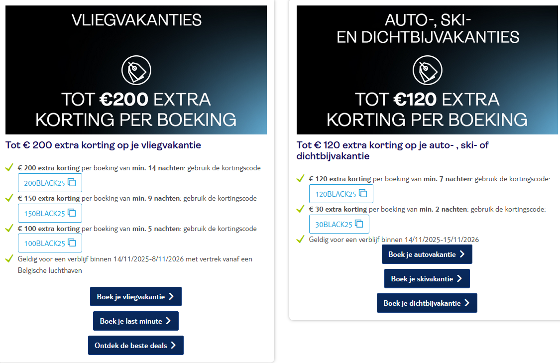 Tot 200 euro extra korting bij Tui!