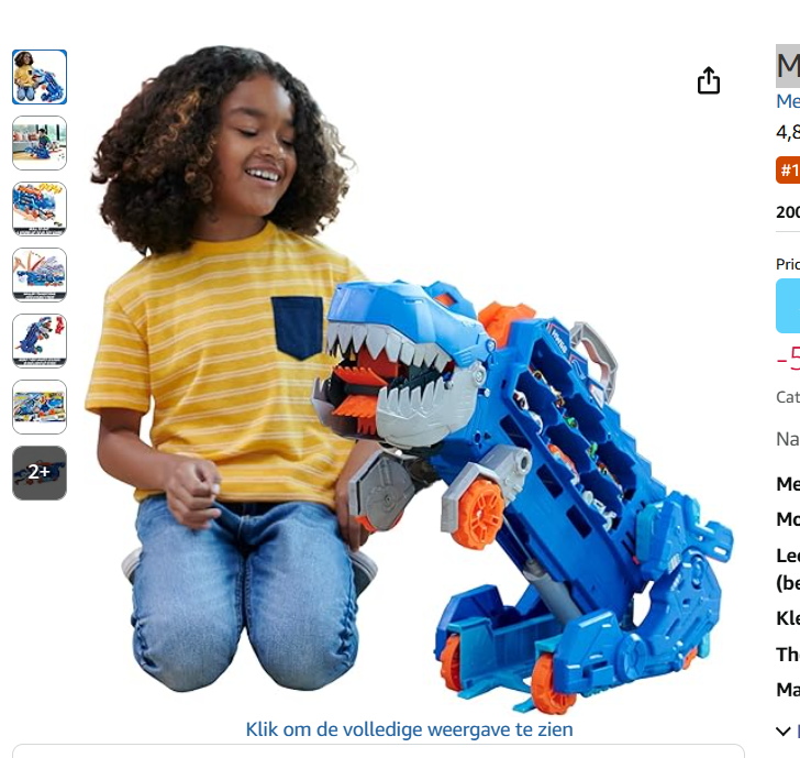 Mattel Hot Wheels T-Rex Méga HNG50 -50%