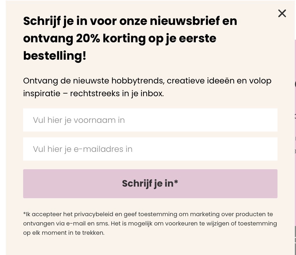 Creative company welkomstcode 20%