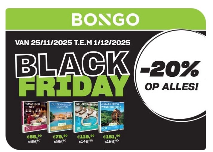 bongo 20% kortingen bij carrefour