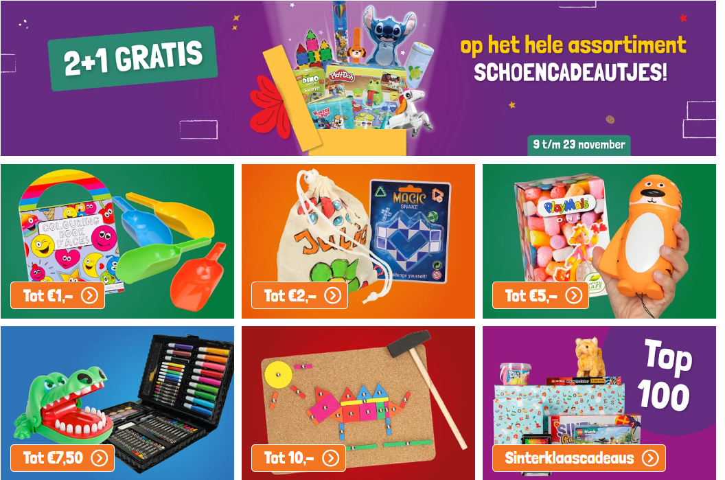 2+1 op schoencadeautjes bij Lobbes 🎁