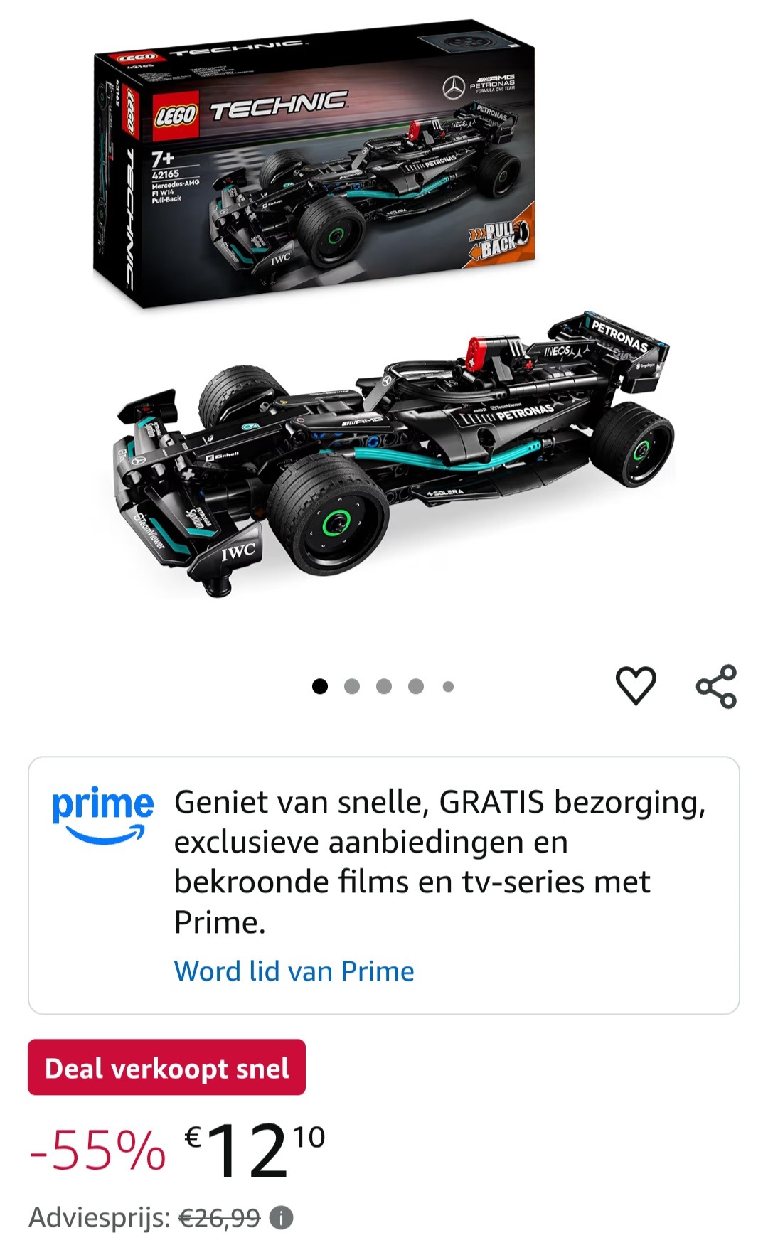 Lego Mercedes-AMG F1 W14 E Performance Pull-Back (42165)