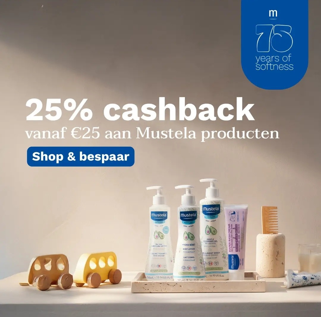 25% cashback 💙 Mustela