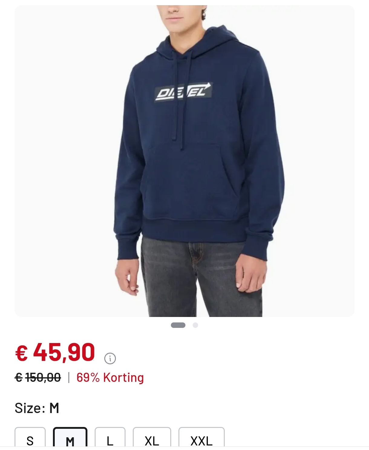 DIESEL hoodies vanaf 45,90€