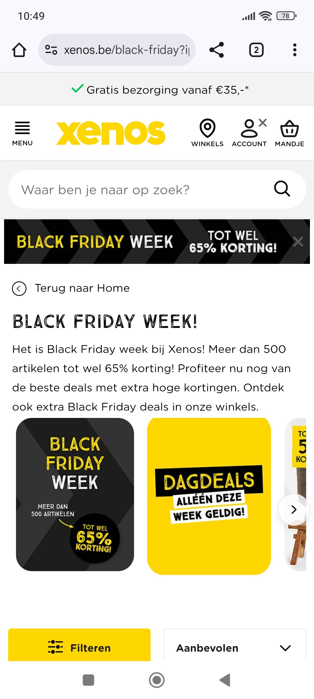 Xenos tot -60%