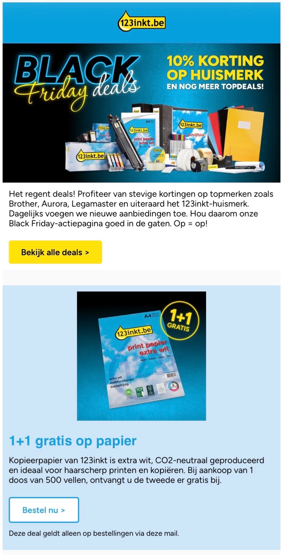 123inkt black Friday deals