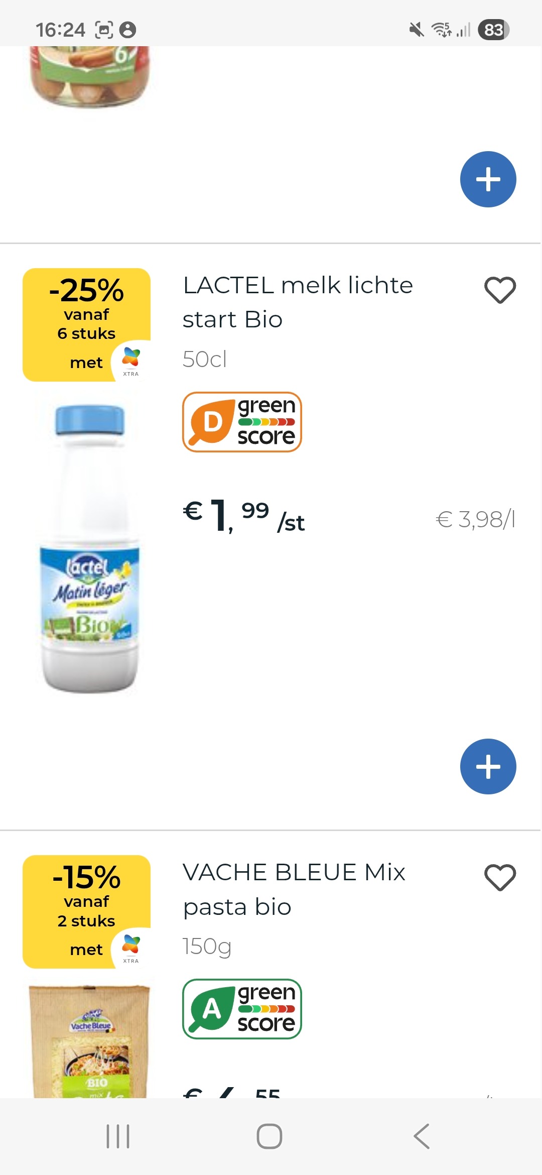 Bio melk -25% vanaf 6
