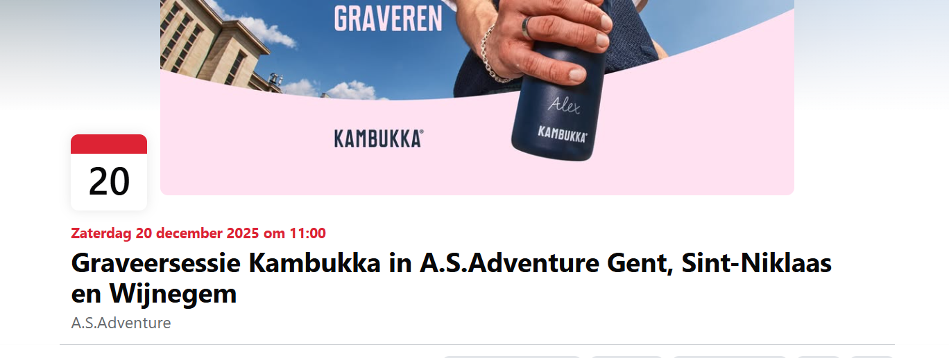 Gratis je Kambukka fles graveren?