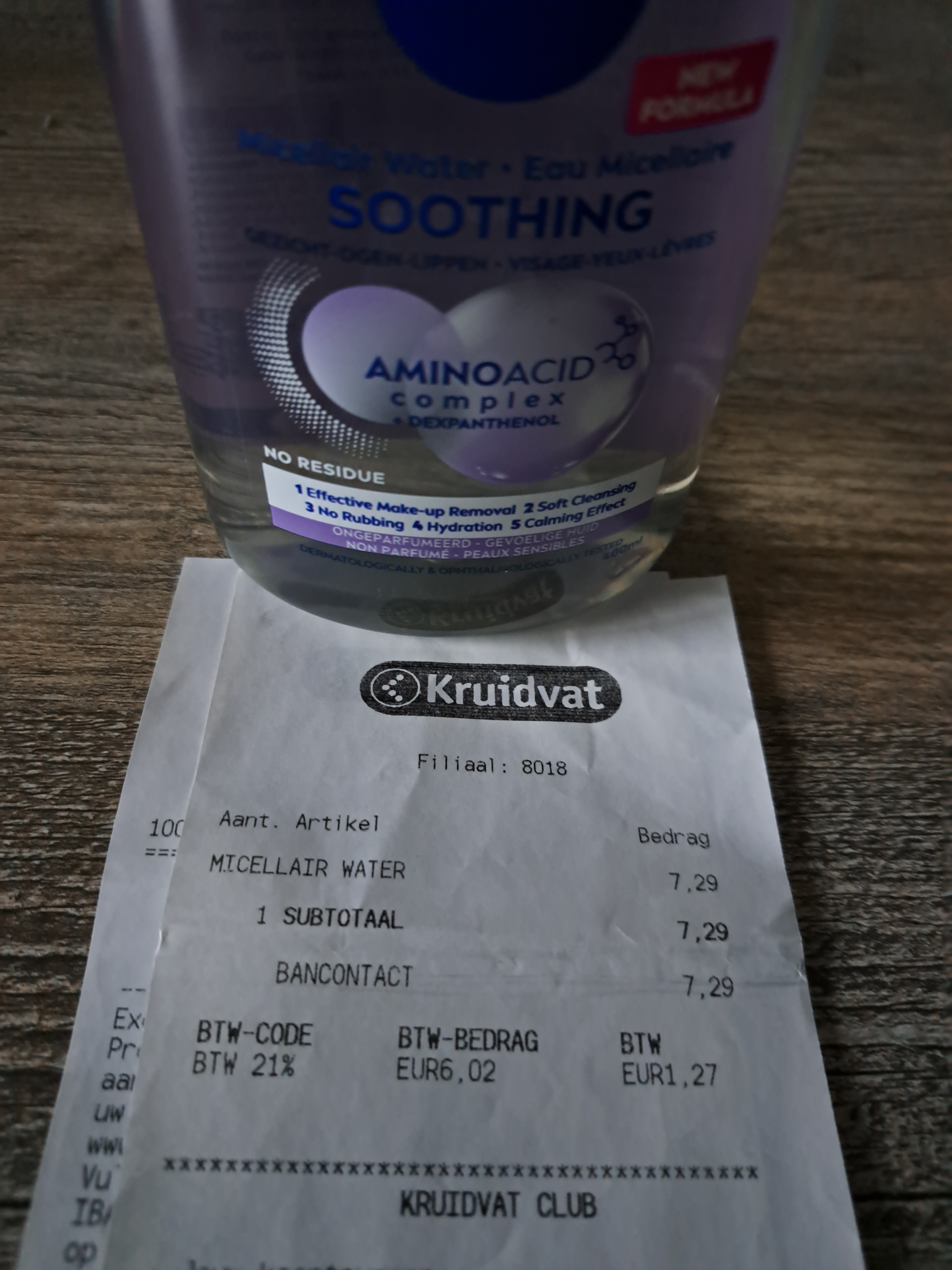 100% cashback Nivea micellair water