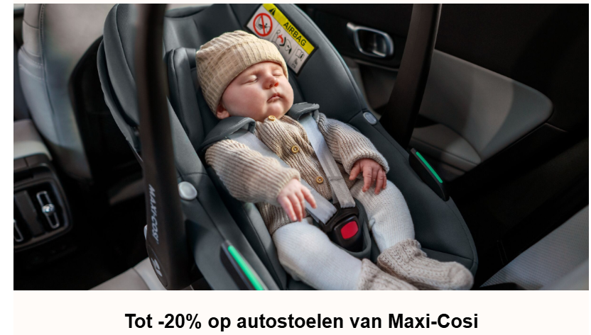 🚗 Tot 20% korting op autostoelen van Maxi-Cosi