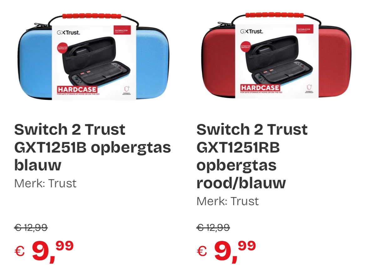 Switch 2 Trust opbergtassen