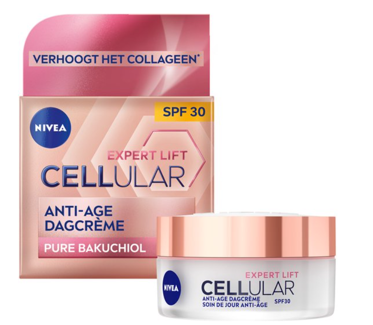 Goedkoop bij bol NIVEA CELLular Expert Lift Anti-Age Dagcrème SPF 30 met Bakuchiol en Hyaluronzuur - 50 ml
