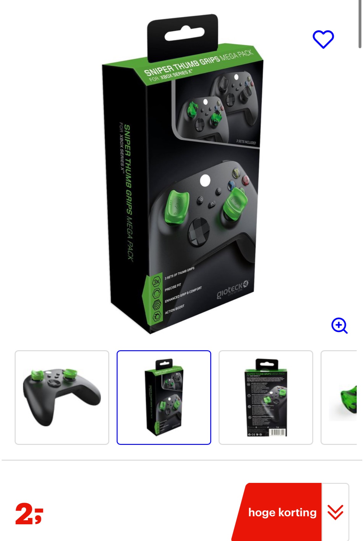 Thumb grip voor Xbox Series X|S