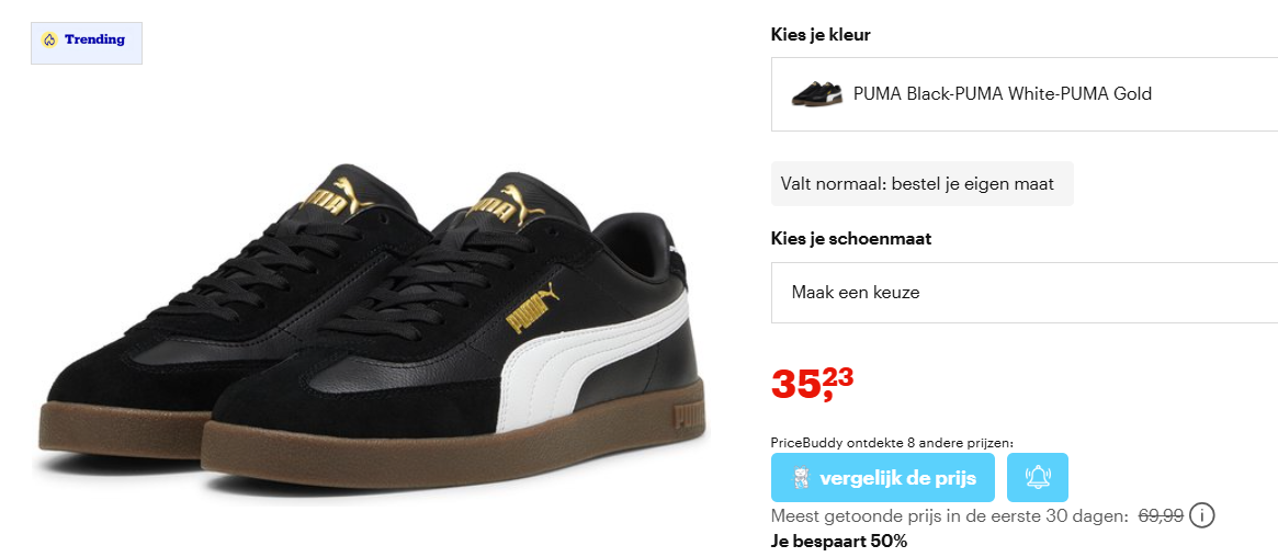 Puma sneakers unisex vanaf €35,23