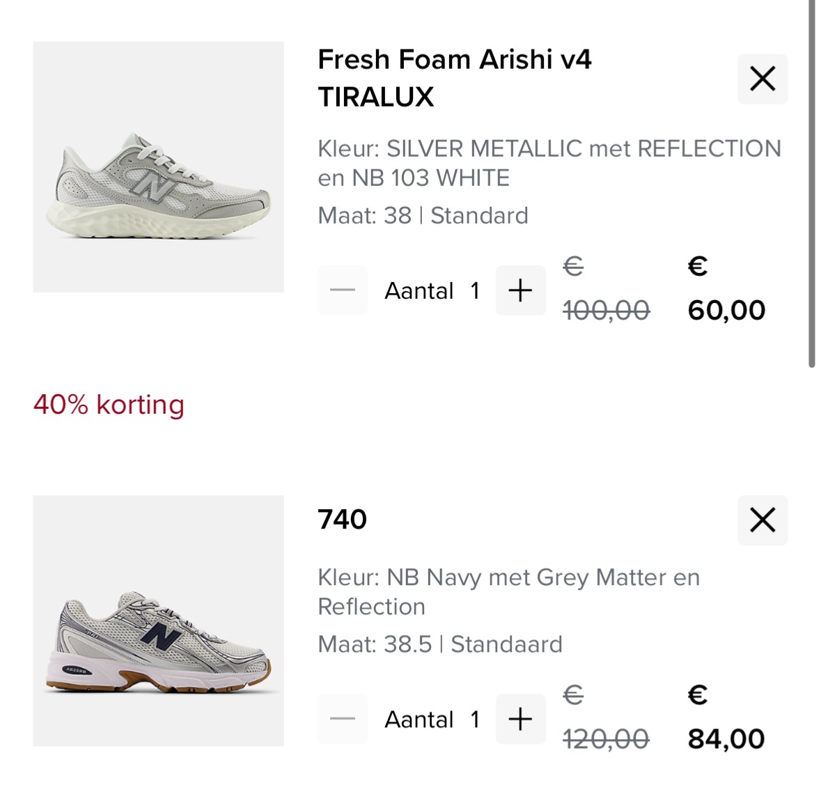 Extra korting op selectie New Balance