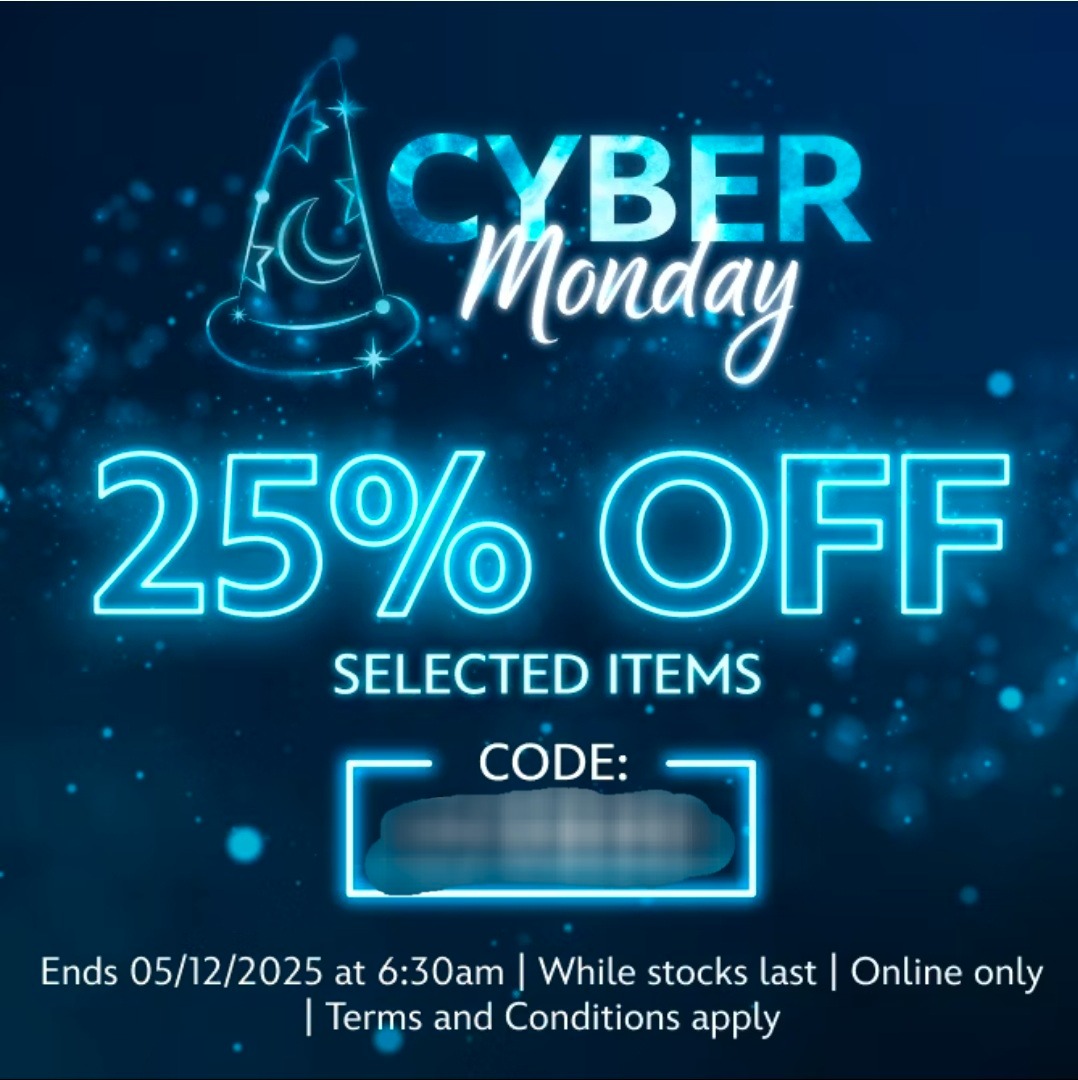 -25% op geselecteerde items in de Disney Store