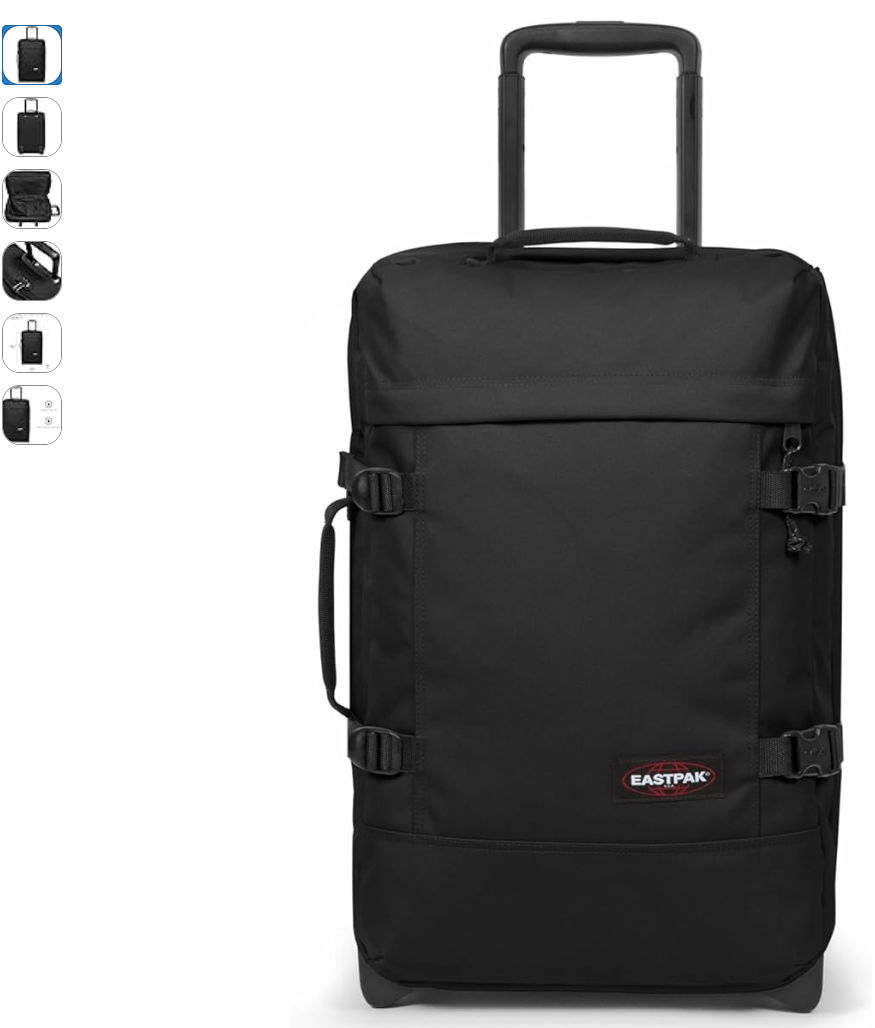 Eastpak koffer 42L aan 59 of 49 euro!