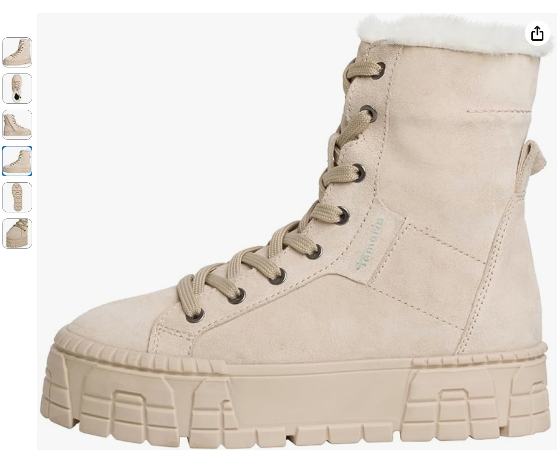 Tamaris boots aan 59,95 of 49,95 euro bij amazon