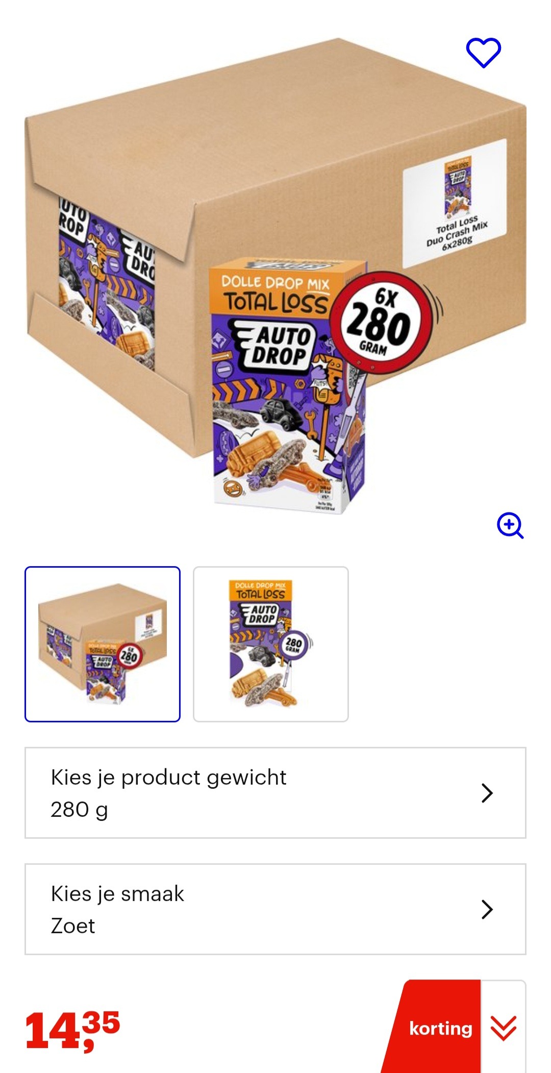 Autodrop mix 6x280g -20%