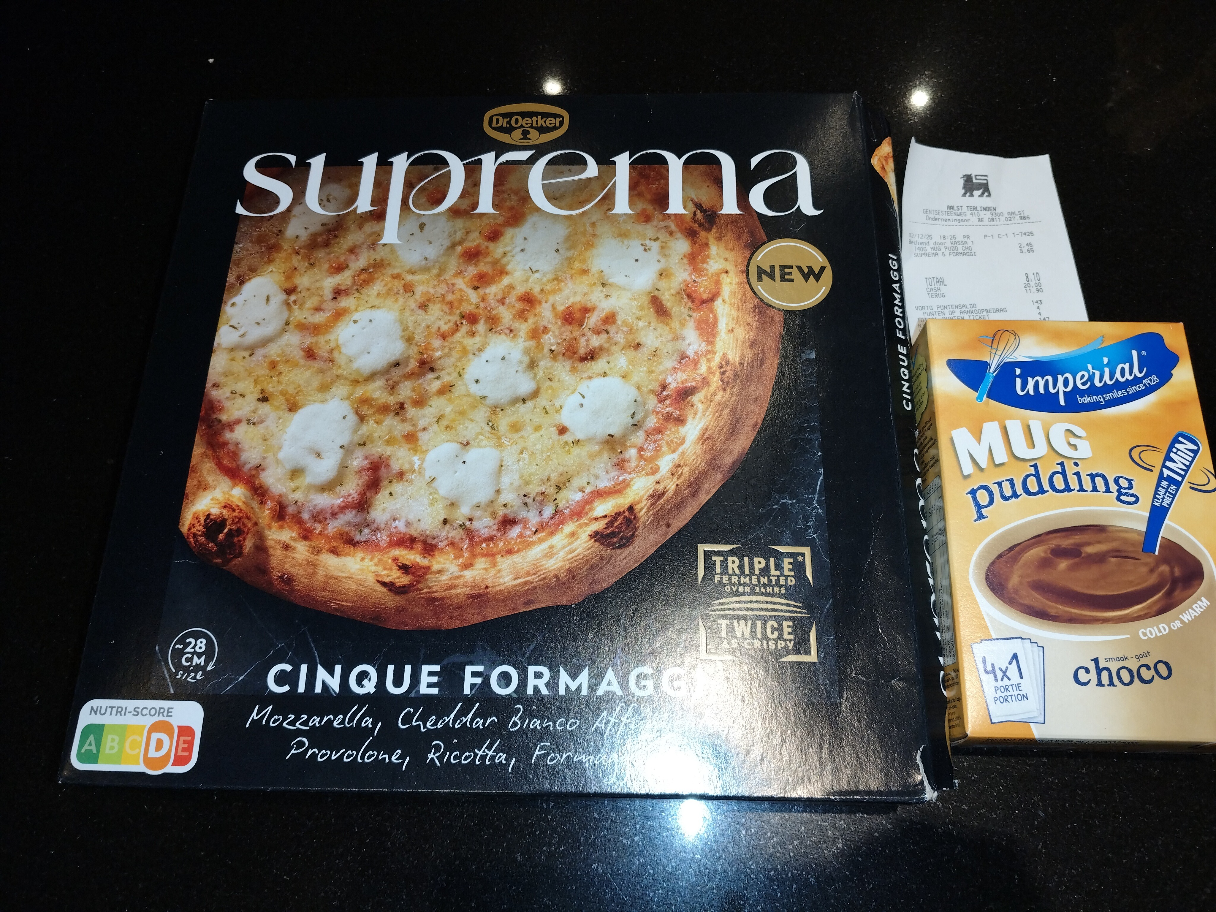 100% cashback dr Oetker pizza suprema en imperial mug