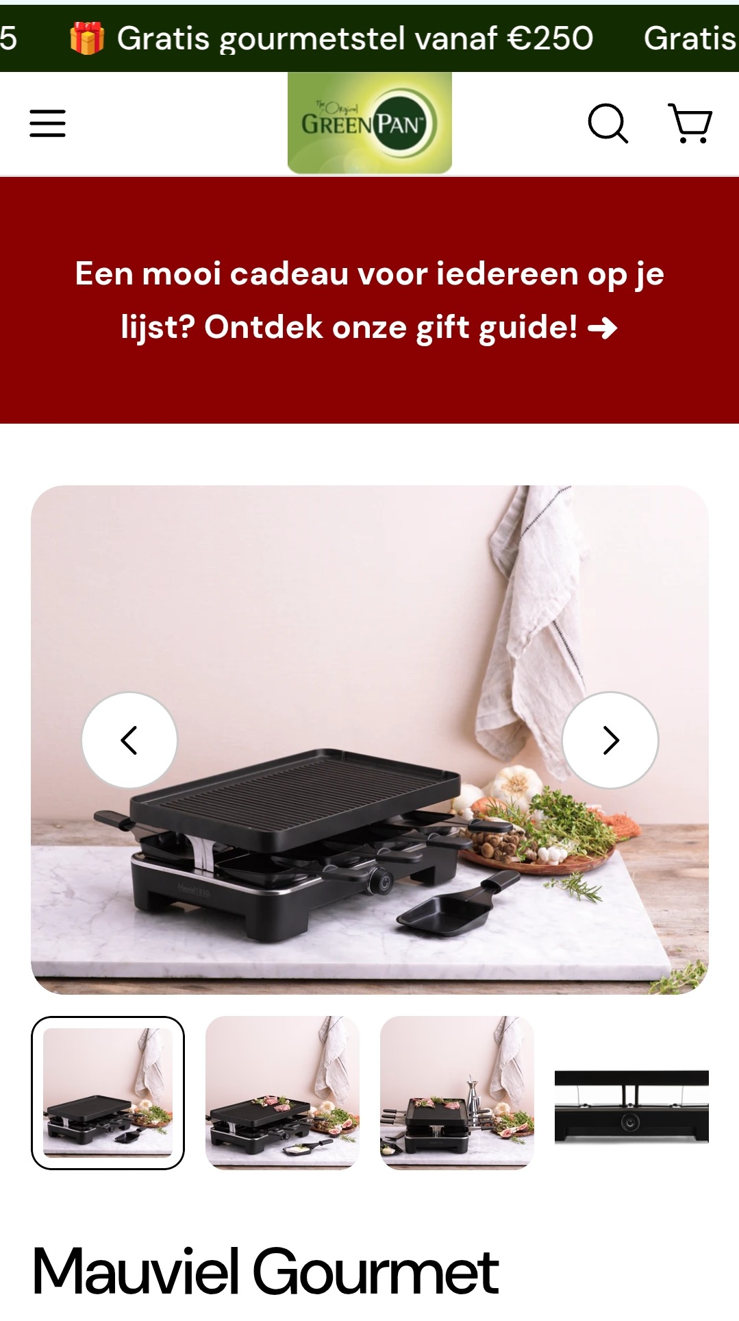 Gratis Gourmet bij Greenpan bij aankoop €250