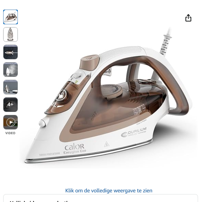 Calor Easygliss strijkijzer voor maar 36.99€