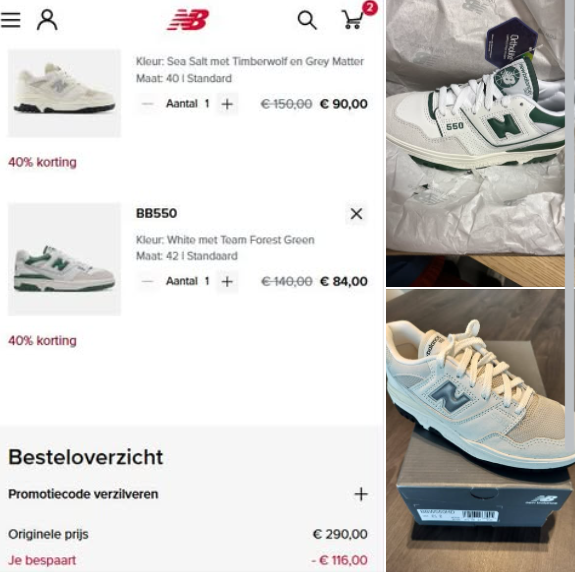 New Balance 25% extra korting bovenop de outlet!