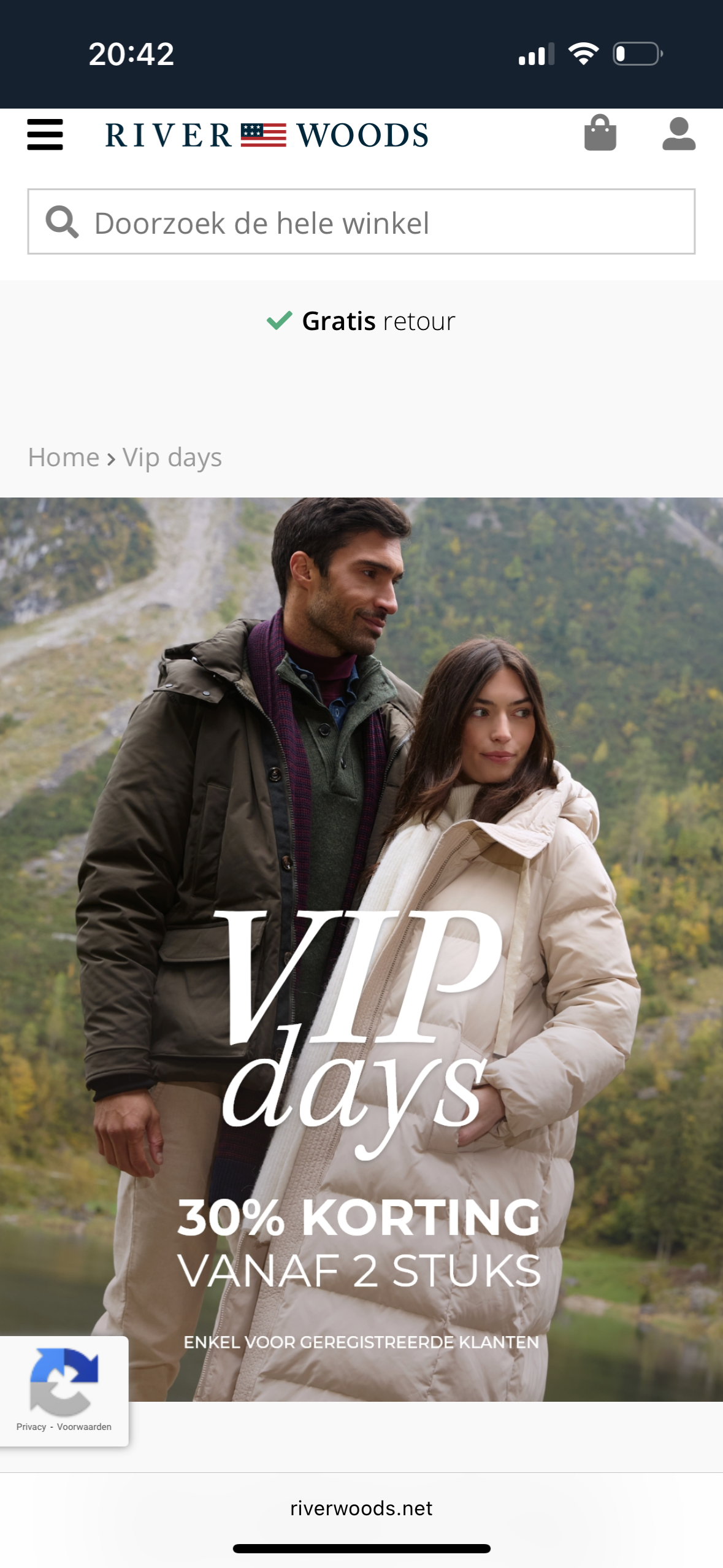 Vip days bij River Woods