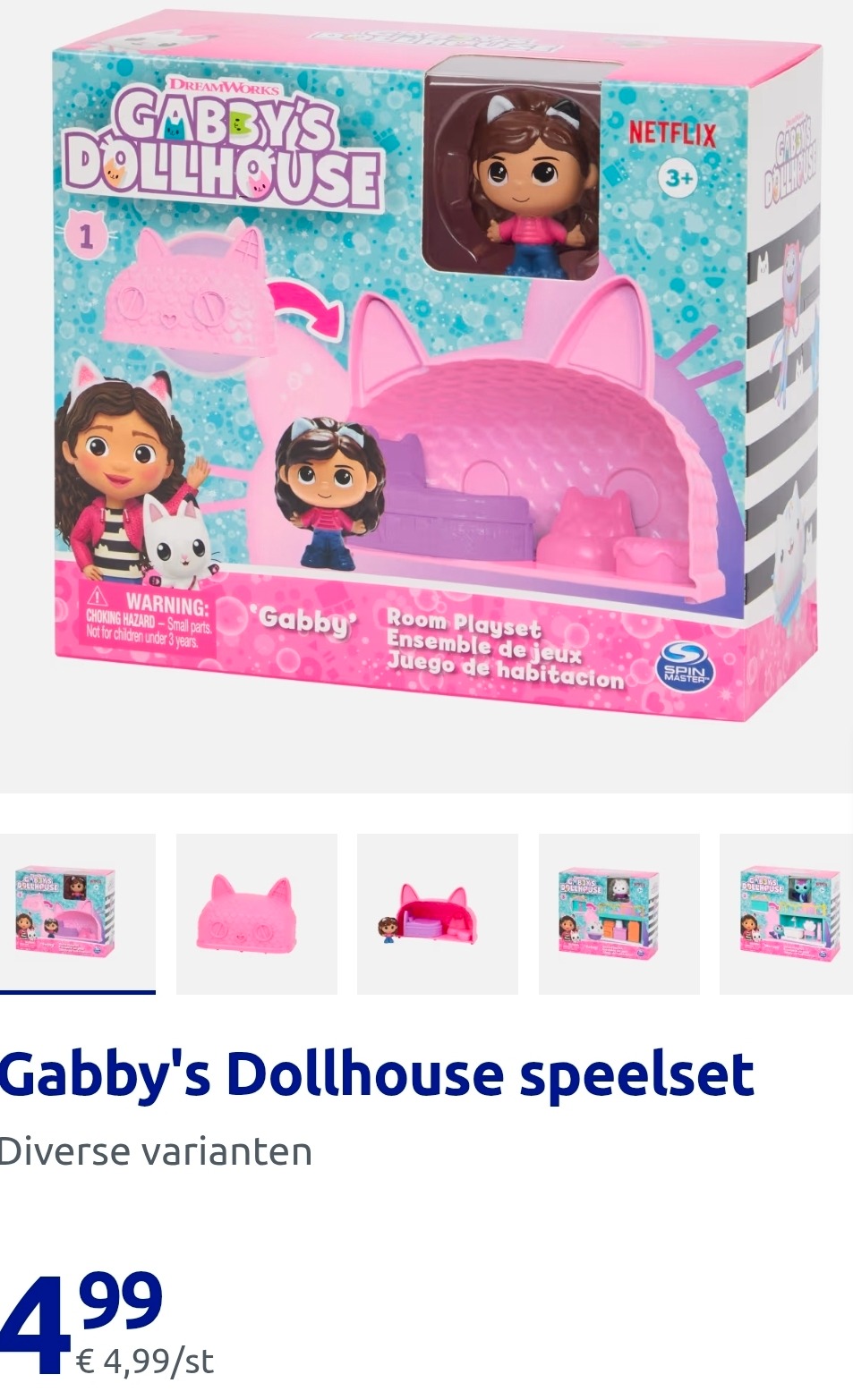 Gabby's Dollhouse speelsets €4,99 bij Action