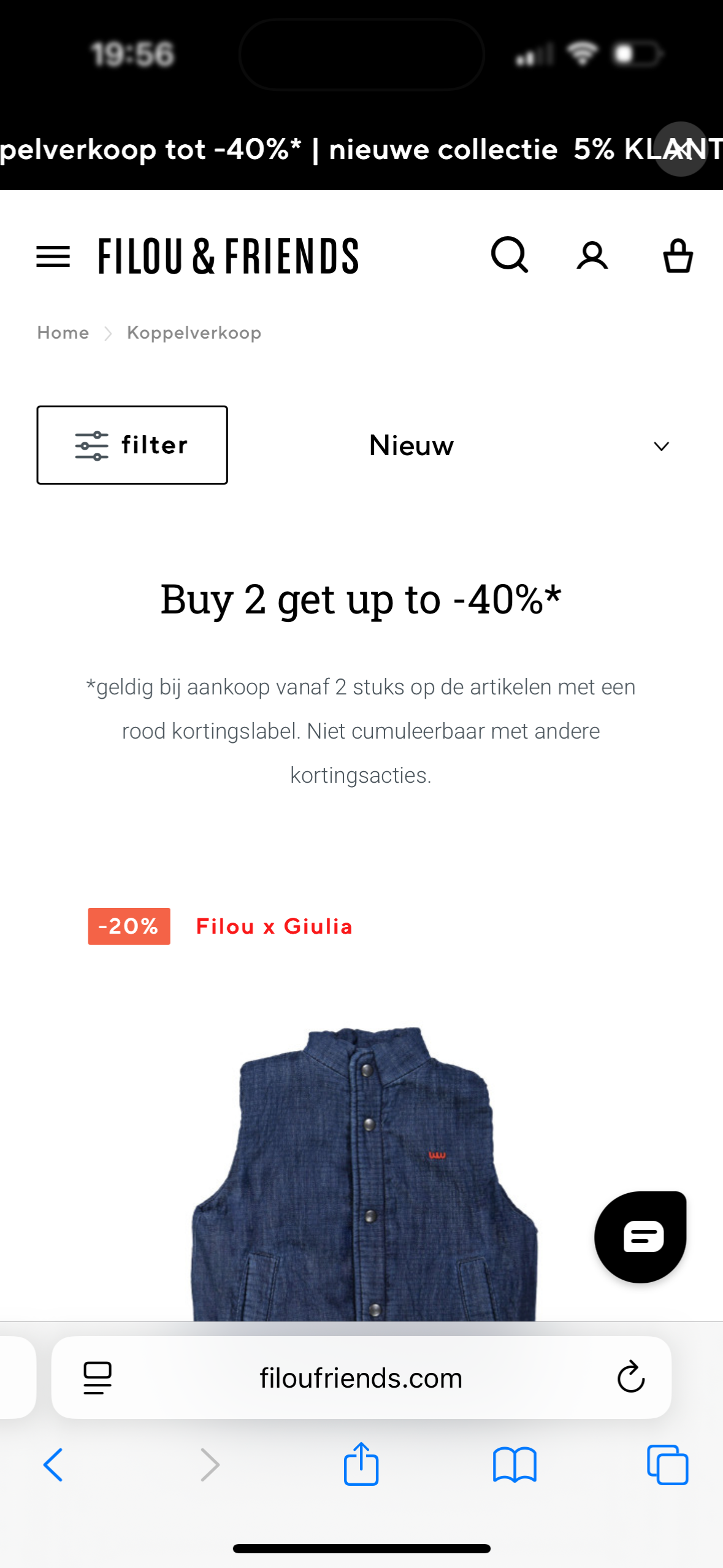 Koppelverkoop bij Filou & friends