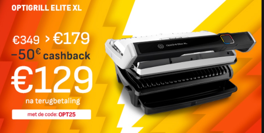 €220 korting op OptiGrill Elite XL