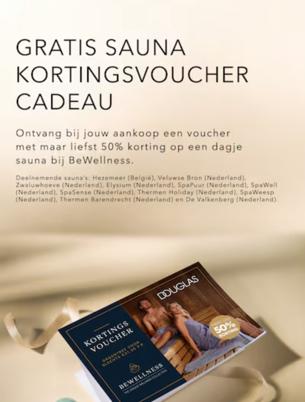 Gratis kortingsvoucher Bij aankoop Douglas