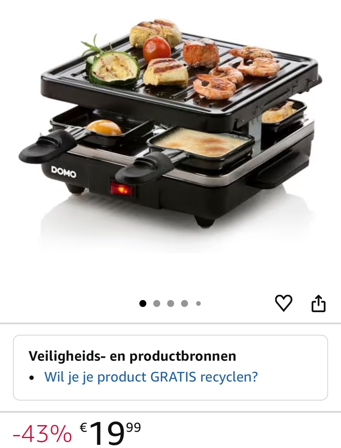 Domo Raclette grill