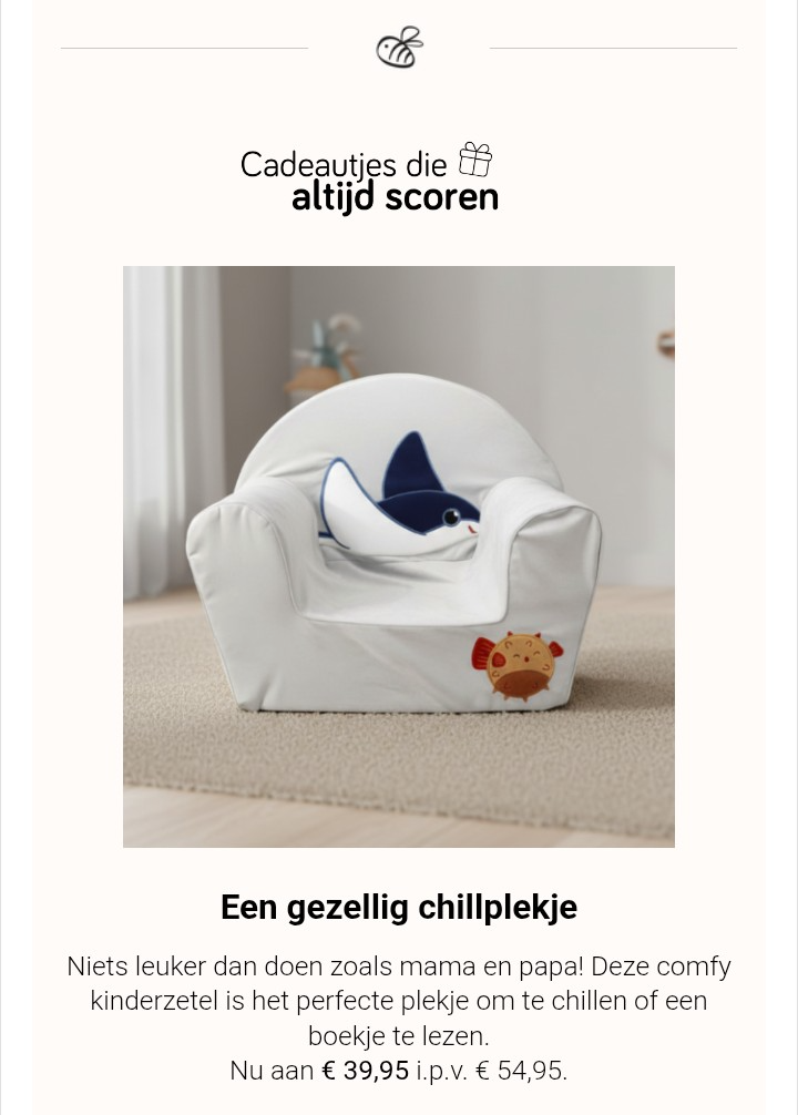 -27% Dreambee zeteltje Billie grijs