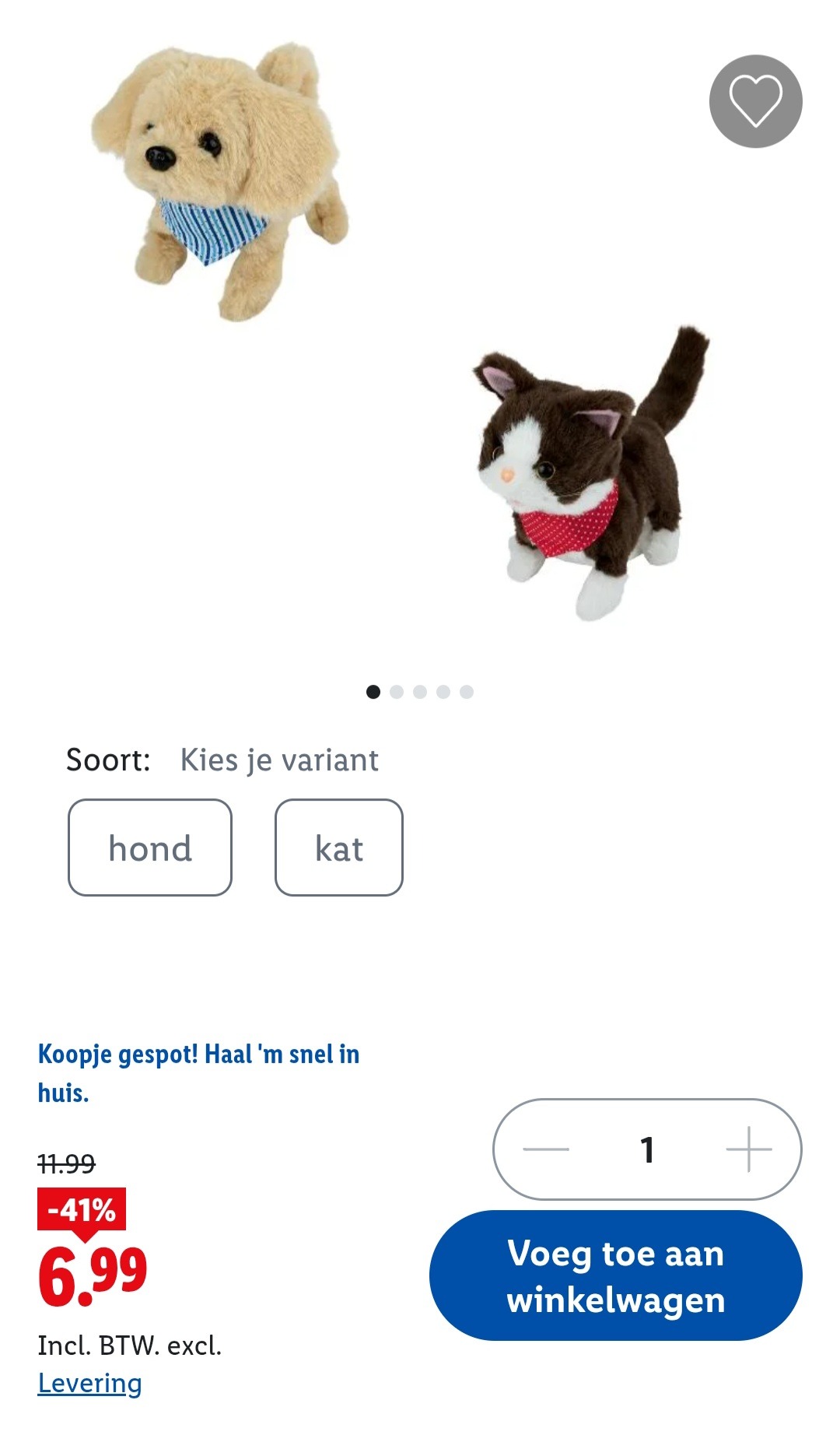 Interactieve knuffel Playtive -41%