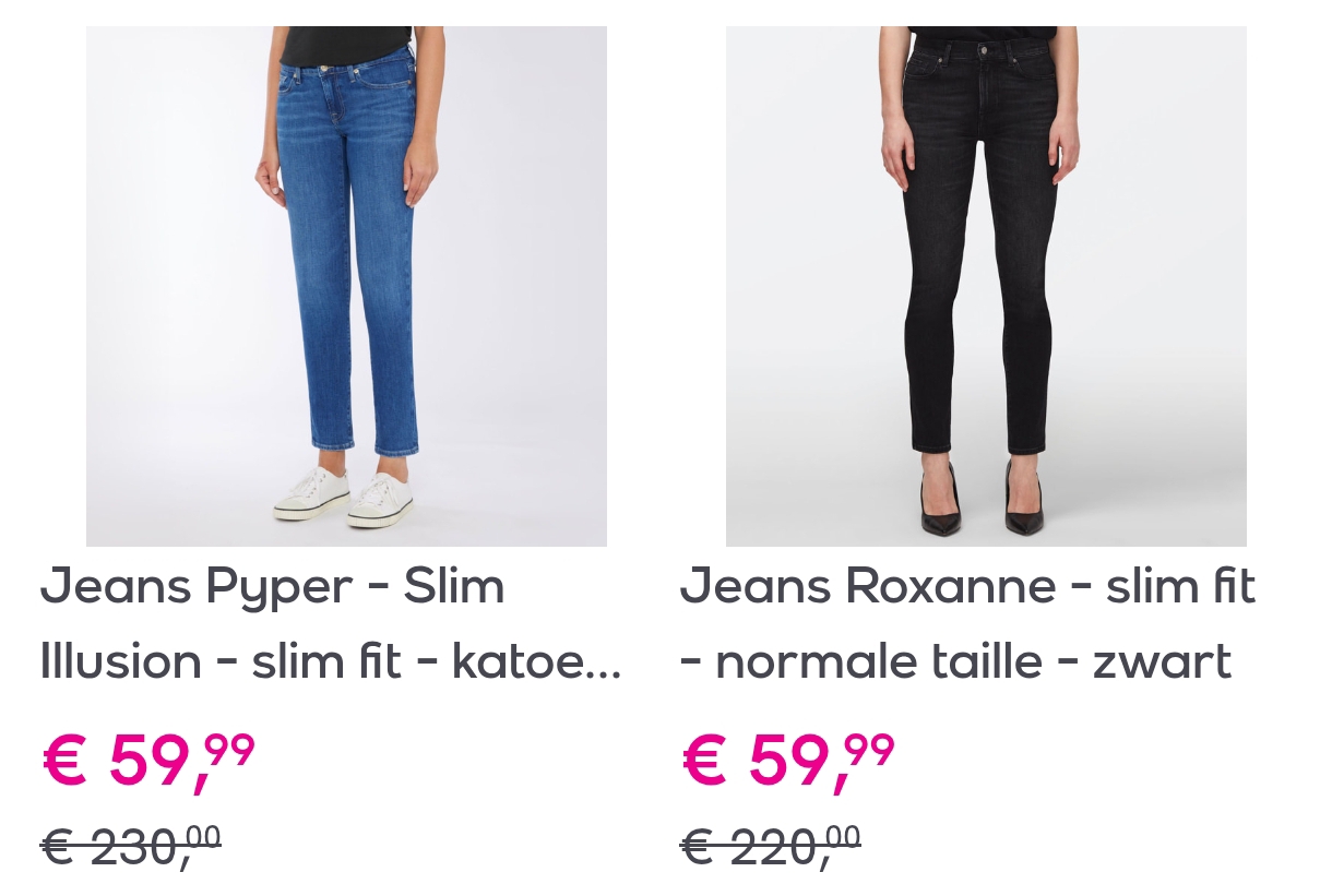 7 for all mankind jeans vanaf 59,99€